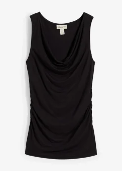 bonprix Shirts & Tops|Nachhaltigere Materialien^Top aus softem Viskose-Mix schwarz