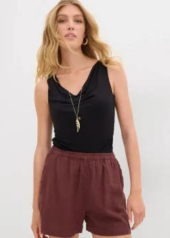 bonprix Shirts & Tops|Nachhaltigere Materialien^Top aus softem Viskose-Mix schwarz