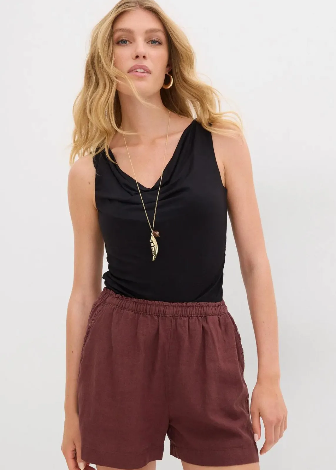 bonprix Shirts & Tops|Nachhaltigere Materialien^Top aus softem Viskose-Mix schwarz