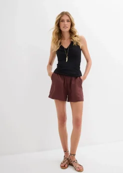 bonprix Shirts & Tops|Nachhaltigere Materialien^Top aus softem Viskose-Mix schwarz