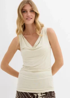 bonprix Nachhaltigere Materialien|Shirts & Tops^Top aus softem Viskose-Mix natur