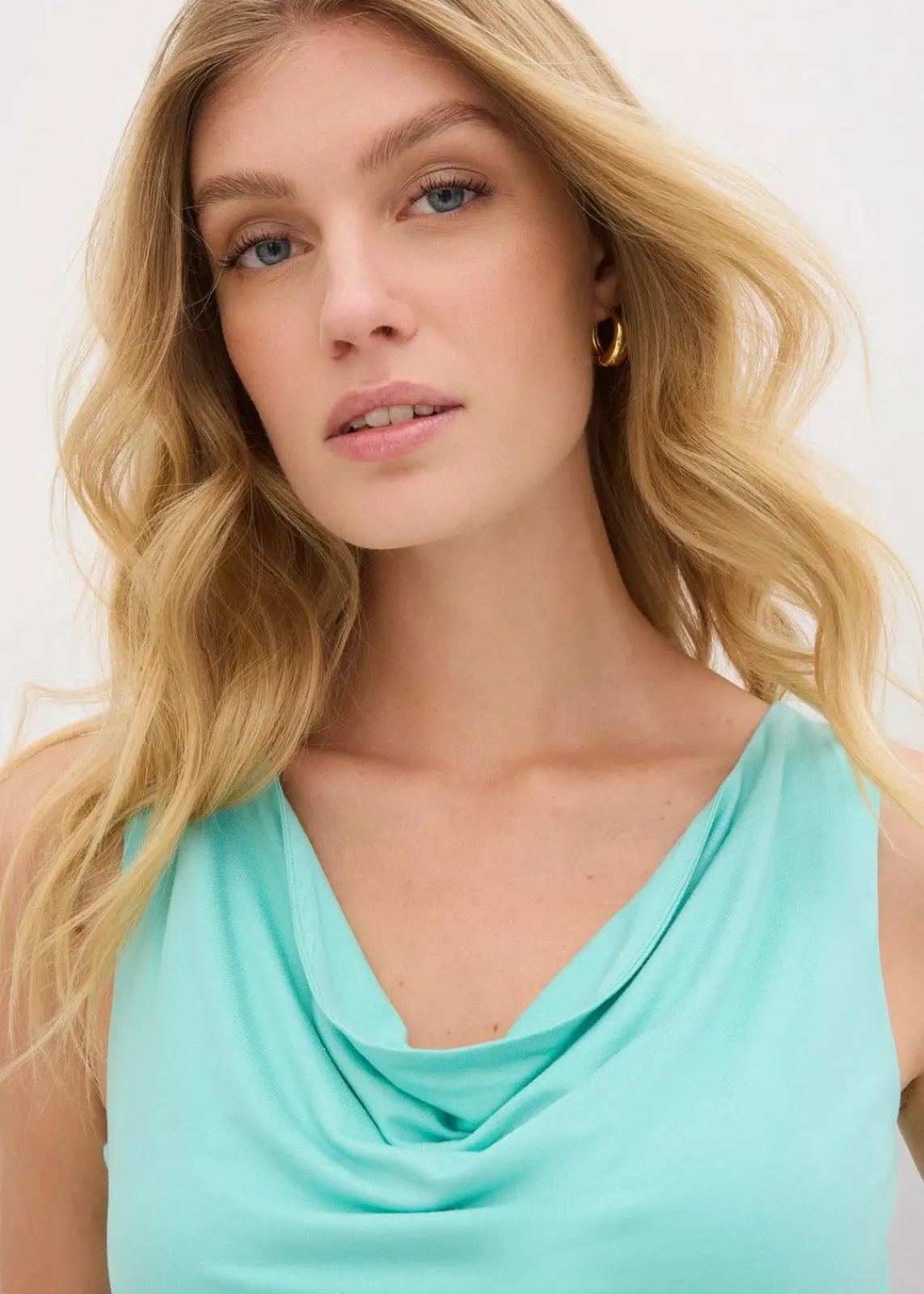 bonprix Nachhaltigere Materialien|Shirts & Tops^Top aus softem Viskose-Mix mentholblau