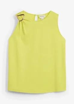 bonprix Shirts & Tops^Top aus strukturiertem Crêpe pistazie