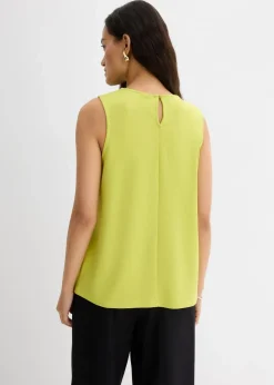 bonprix Shirts & Tops^Top aus strukturiertem Crêpe pistazie