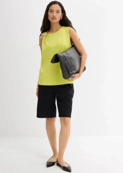 bonprix Shirts & Tops^Top aus strukturiertem Crêpe pistazie