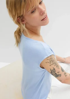 bonprix Shirts & Tops|Nachhaltigere Materialien^Top aus Viskose-Mix perlblau