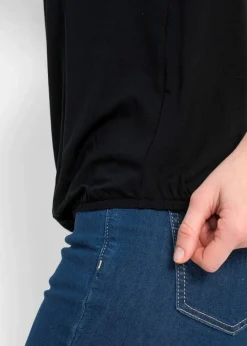 bonprix Shirts & Tops|Nachhaltigere Materialien^Top aus Viskose-Mix schwarz