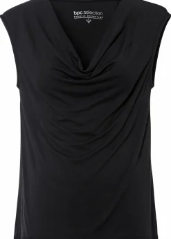 bonprix Nachhaltigere Materialien|Shirts & Tops^Top aus Viskose-Mix schwarz