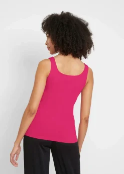 bonprix Bekleidung·Röcke|Basics^Top (2er Pack) hibiskuspink + schwarz