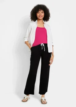 bonprix Bekleidung·Röcke|Basics^Top (2er Pack) hibiskuspink + schwarz