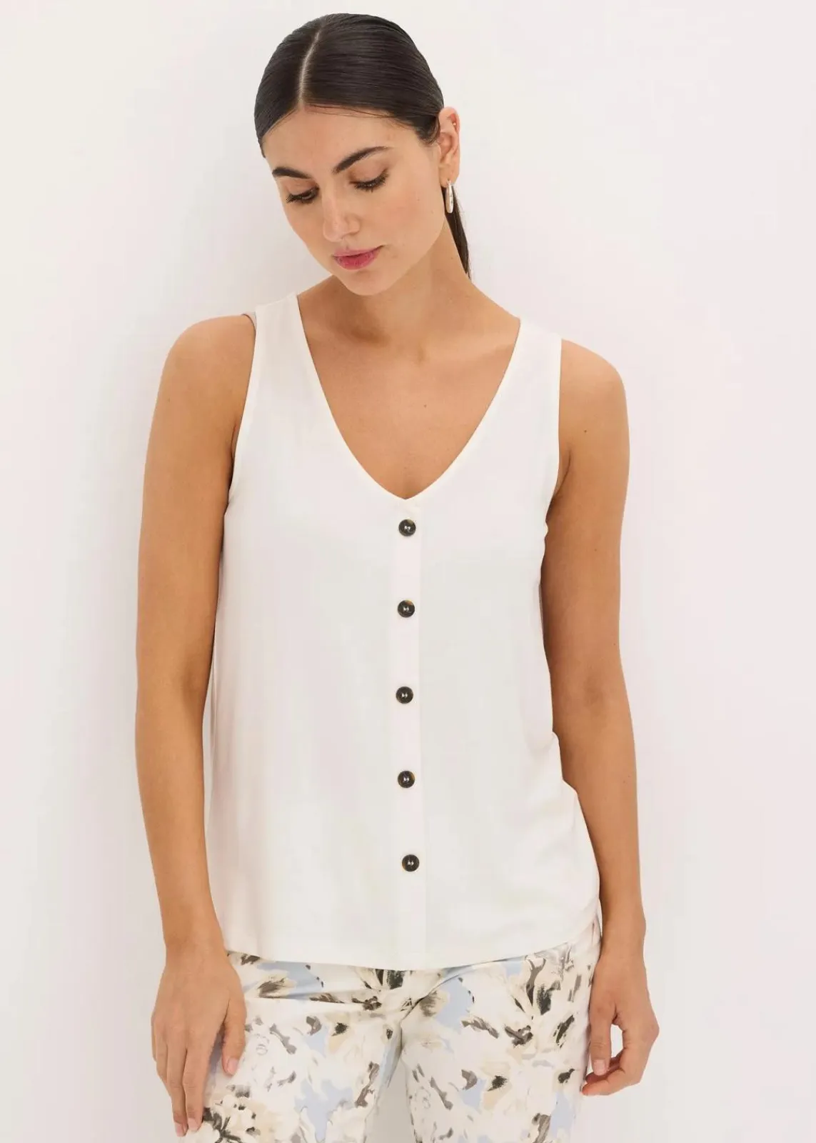 bonprix Shirts & Tops^Top mit Knopfleiste wollweiß