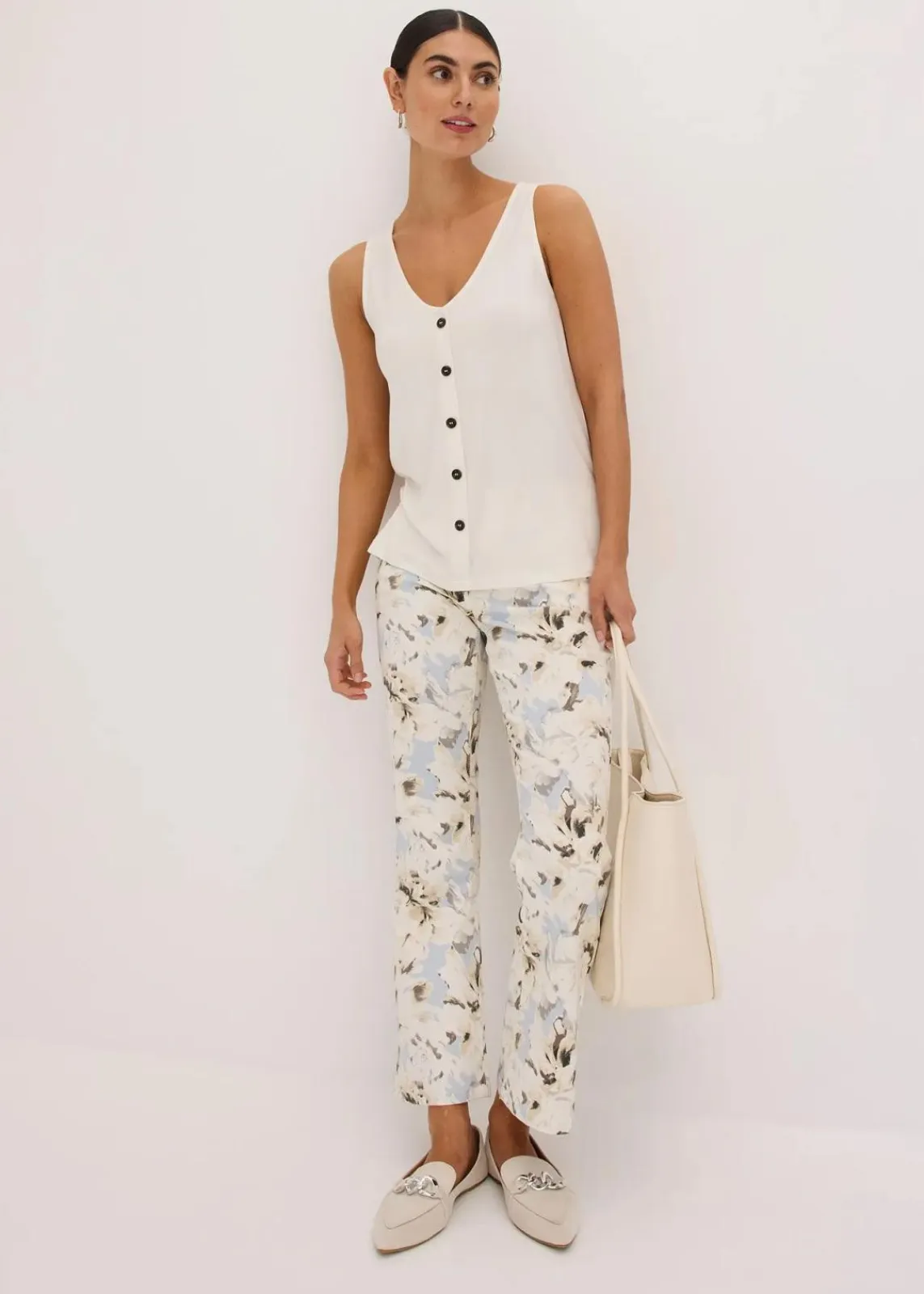 bonprix Shirts & Tops^Top mit Knopfleiste wollweiß
