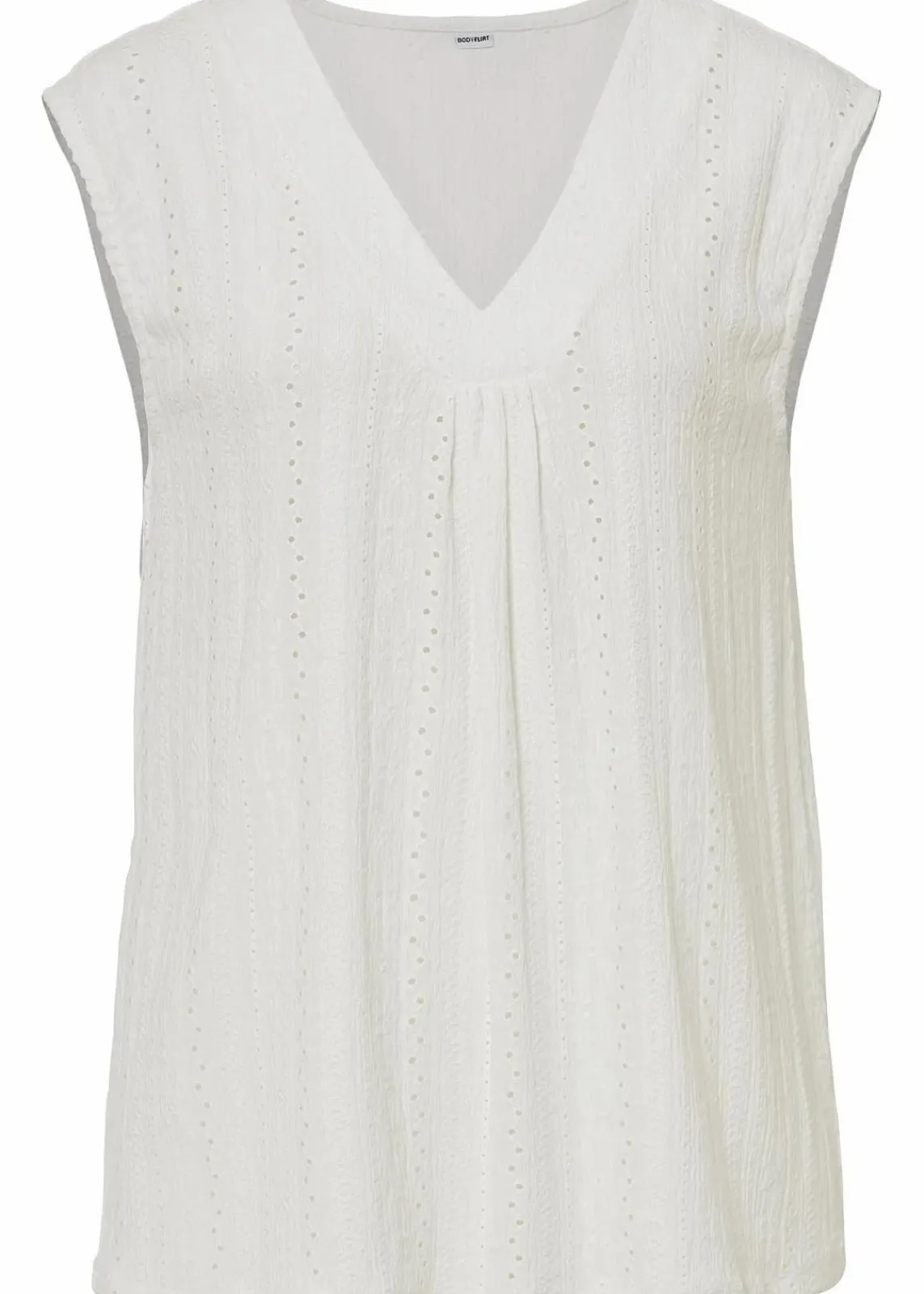 bonprix Shirts & Tops^Top mit Lochstickerei weiss