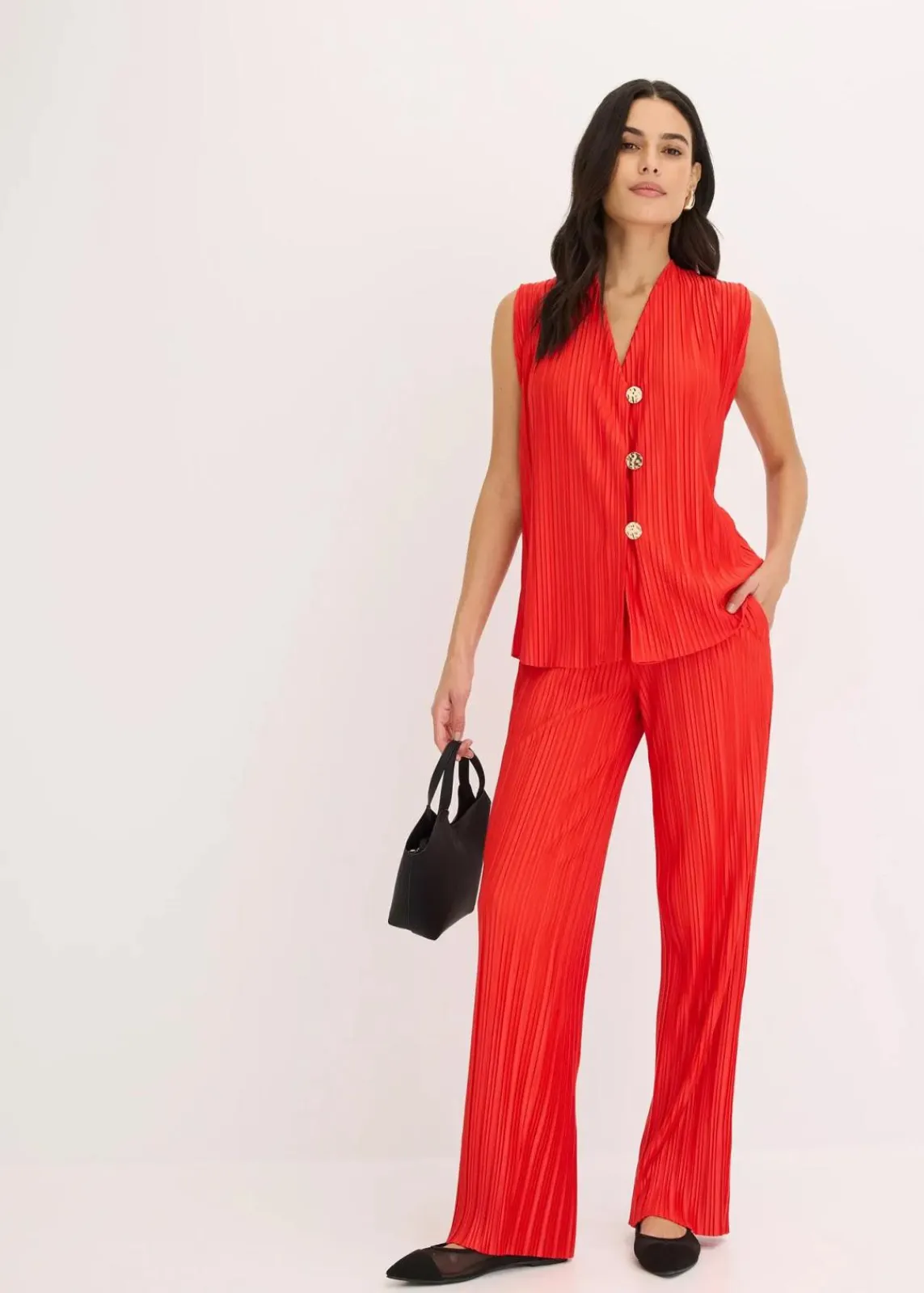 bonprix Shirts & Tops^Top mit Plissee erdbeere