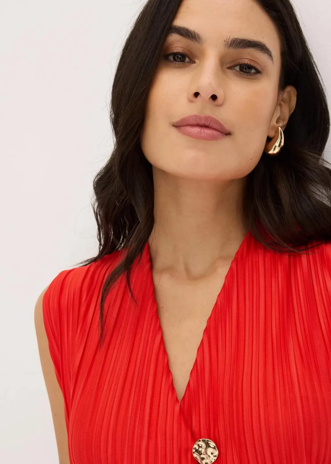 bonprix Shirts & Tops^Top mit Plissee erdbeere