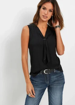 bonprix Shirts & Tops^Top mit Schluppe schwarz