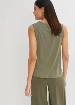 bonprix Shirts & Tops^Top mit Schluppe dunkeloliv