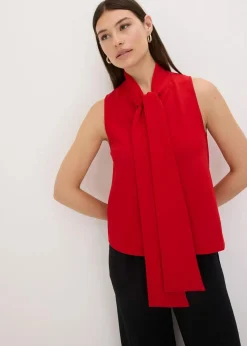 bonprix Shirts & Tops^Top mit Schluppenkragen tiefrot
