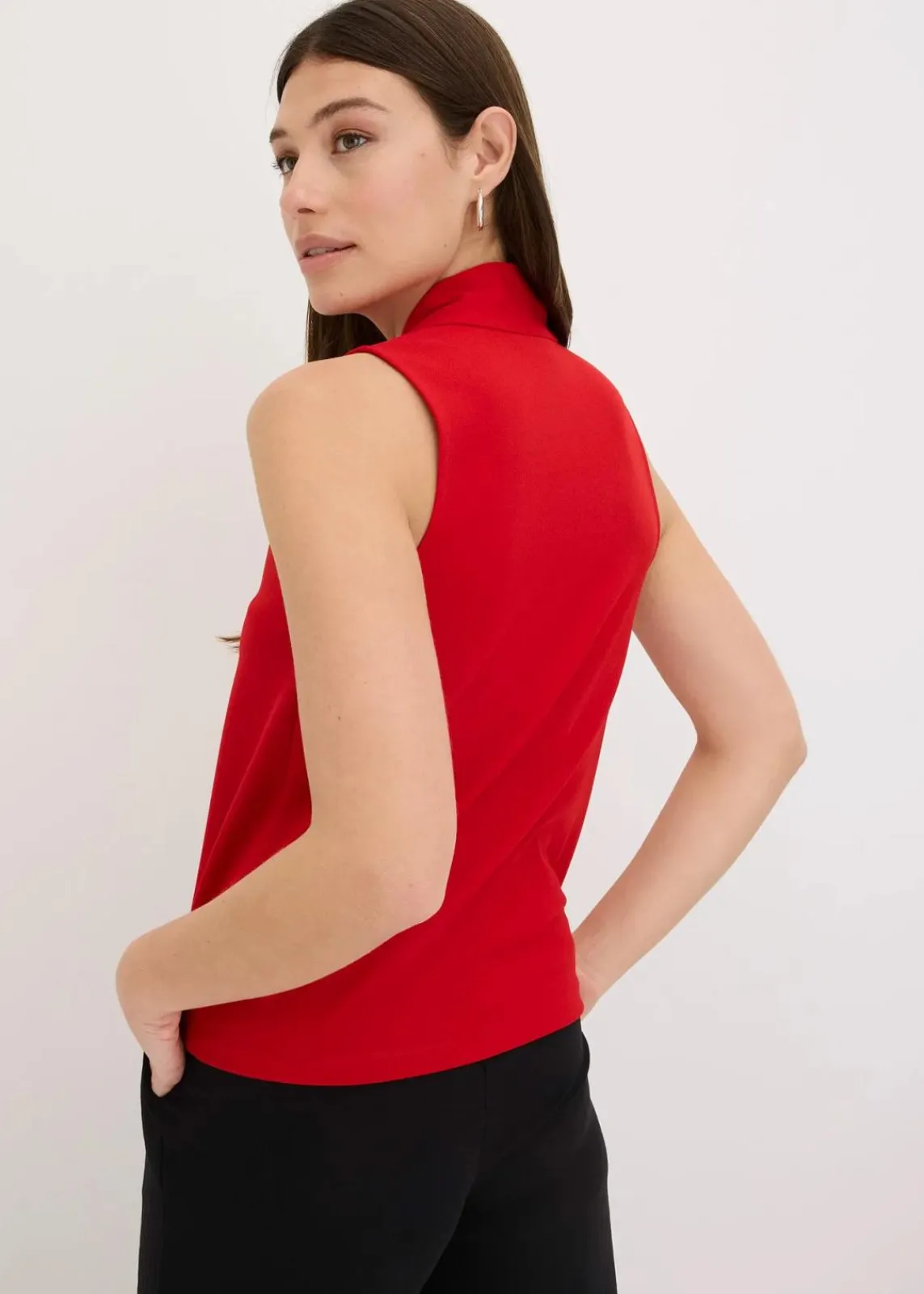 bonprix Shirts & Tops^Top mit Schluppenkragen tiefrot