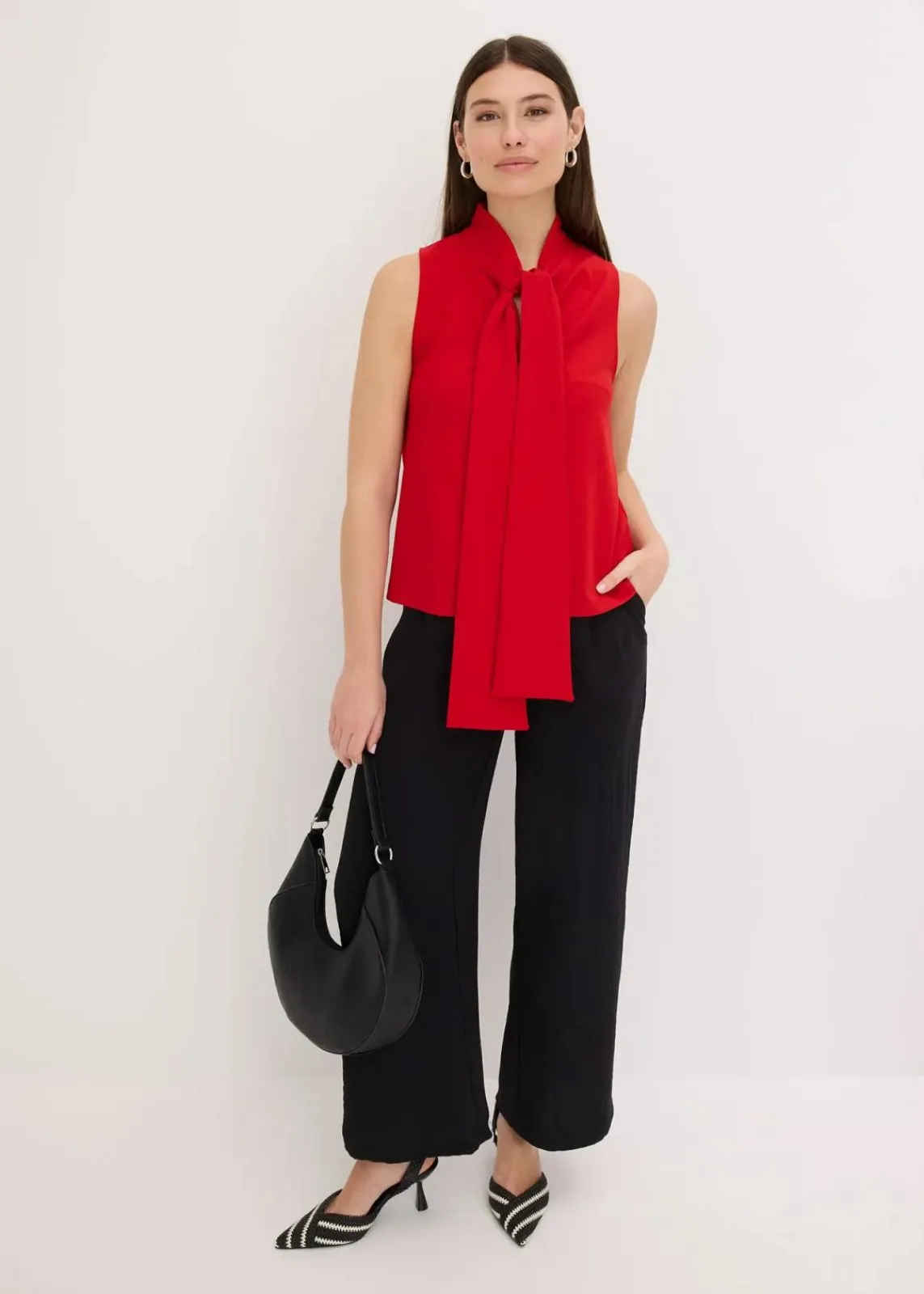 bonprix Shirts & Tops^Top mit Schluppenkragen tiefrot