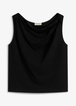 bonprix Shirts & Tops^Top mit Twist-Detail schwarz