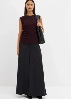 bonprix Shirts & Tops^Top mit Zierschnalle aus Crepe weinrot