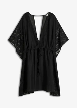 bonprix Strandmode|Bademode·Strandmode^Transparente Strand Tunika schwarz