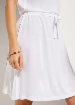 bonprix Strandmode|Bademode·Strandmode^Transparentes Strandkleid aus Viskose weiß