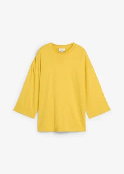 bonprix Shirts & Tops^Trapezförmiges Shirt mit Seidenanteil bernstein