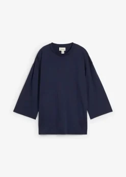 bonprix Shirts & Tops^Trapezförmiges Shirt mit Seidenanteil dunkelblau
