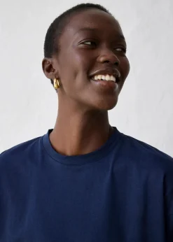 bonprix Shirts & Tops^Trapezförmiges Shirt mit Seidenanteil dunkelblau