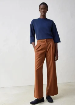 bonprix Shirts & Tops^Trapezförmiges Shirt mit Seidenanteil dunkelblau