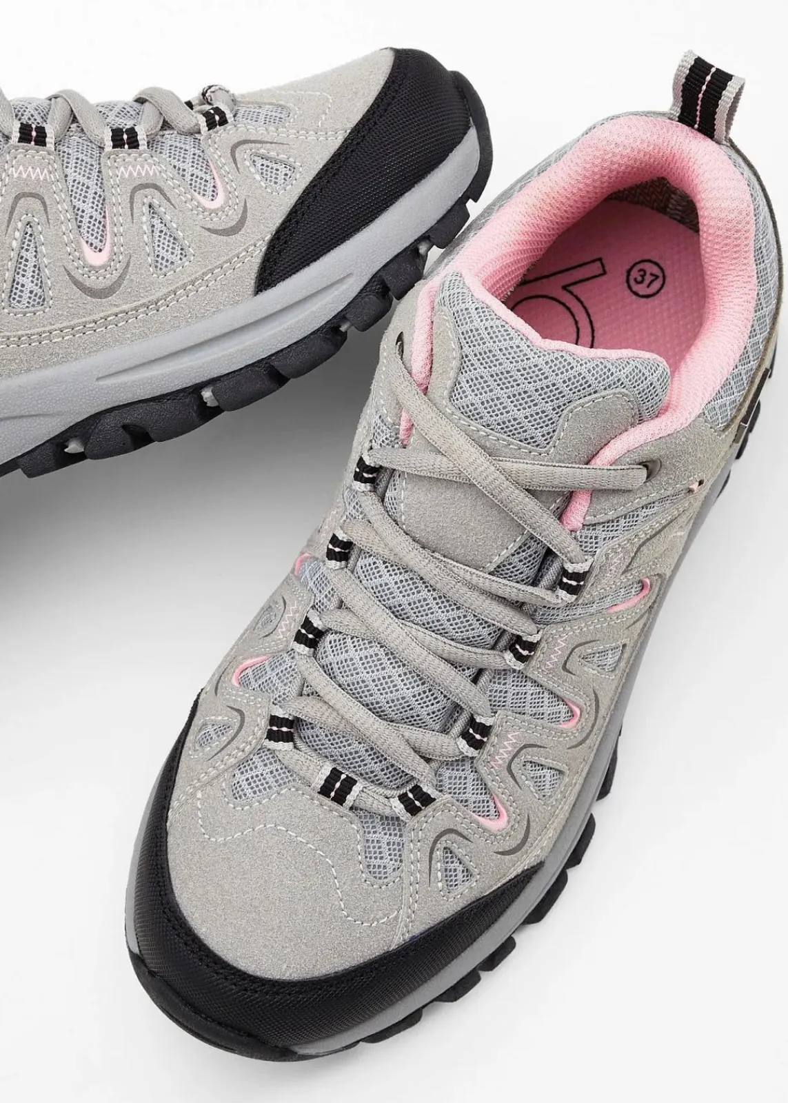 bonprix Outdoorbekleidung|Sport- & Trekkingschuhe^Trekkingschuh grau/pink