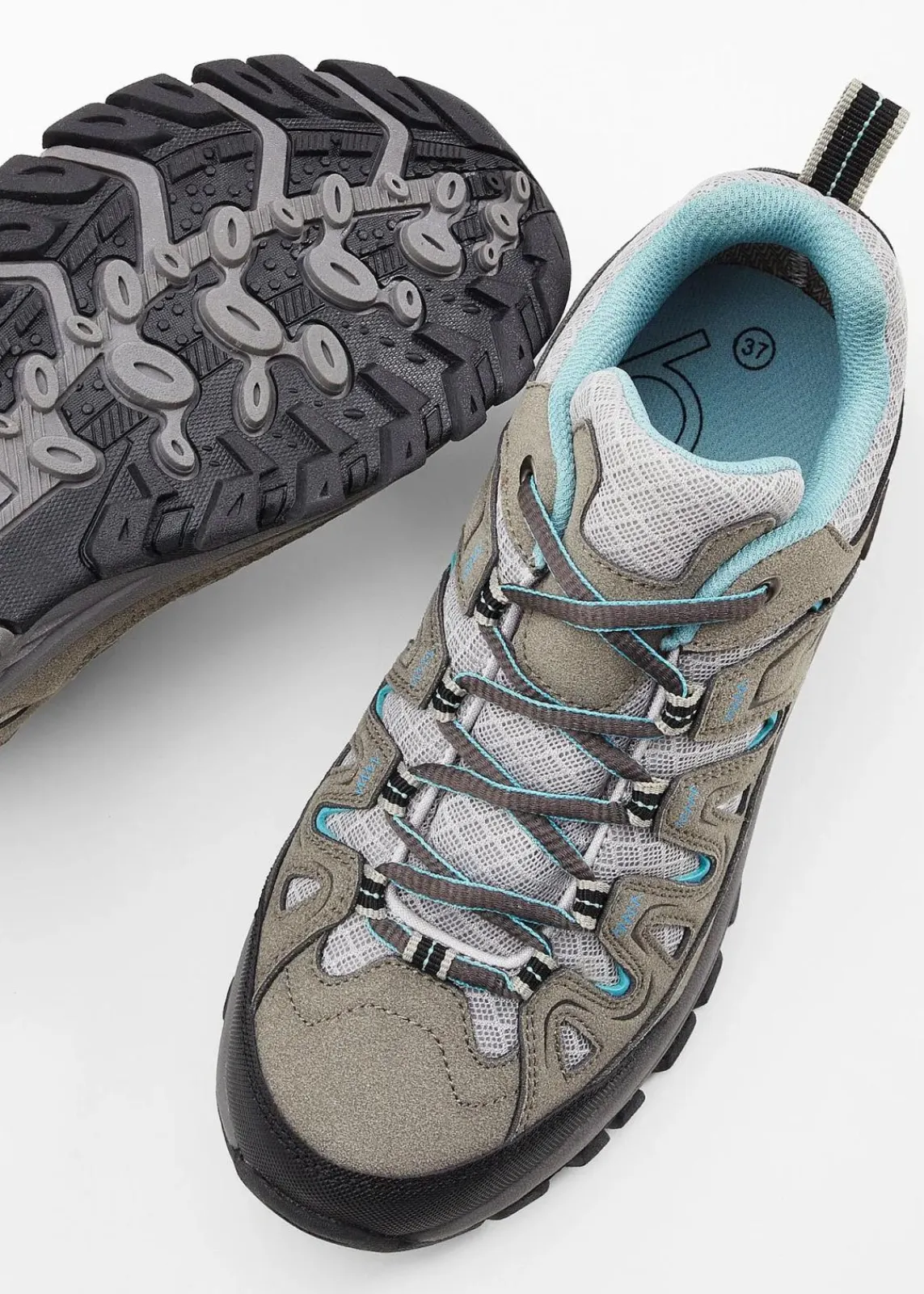 bonprix Komfortschuhe|Sport- & Trekkingschuhe^Trekkingschuh grau/türkis