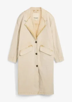 bonprix Jacken & Mäntel^Trenchcoat aus Twill latte macchiato washed