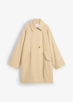 bonprix Bekleidung·Hosen|Jacken & Mäntel^Trenchcoat in A-Linie grünbeige
