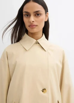 bonprix Bekleidung·Hosen|Jacken & Mäntel^Trenchcoat in A-Linie grünbeige
