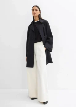 bonprix Jacken & Mäntel|Bekleidung·Hosen^Trenchcoat in A-Linie schwarz