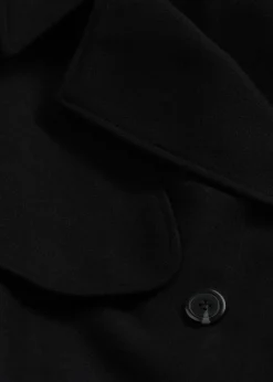bonprix Jacken & Mäntel|Bekleidung·Hosen^Trenchcoat in Wolloptik schwarz