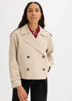 bonprix Bekleidung·Hosen|Jacken & Mäntel^Trenchjacke beige
