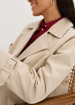 bonprix Bekleidung·Hosen|Jacken & Mäntel^Trenchjacke beige