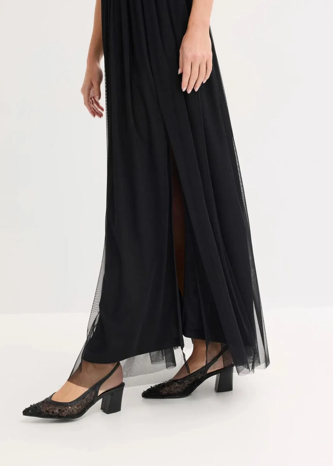 bonprix Bekleidung·Pullover & Strickjacken|Festliche Mode^Trägerkleid schwarz