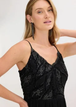 bonprix Bekleidung·Pullover & Strickjacken|Festliche Mode^Trägerkleid schwarz