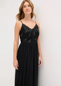 bonprix Bekleidung·Pullover & Strickjacken|Festliche Mode^Trägerkleid schwarz