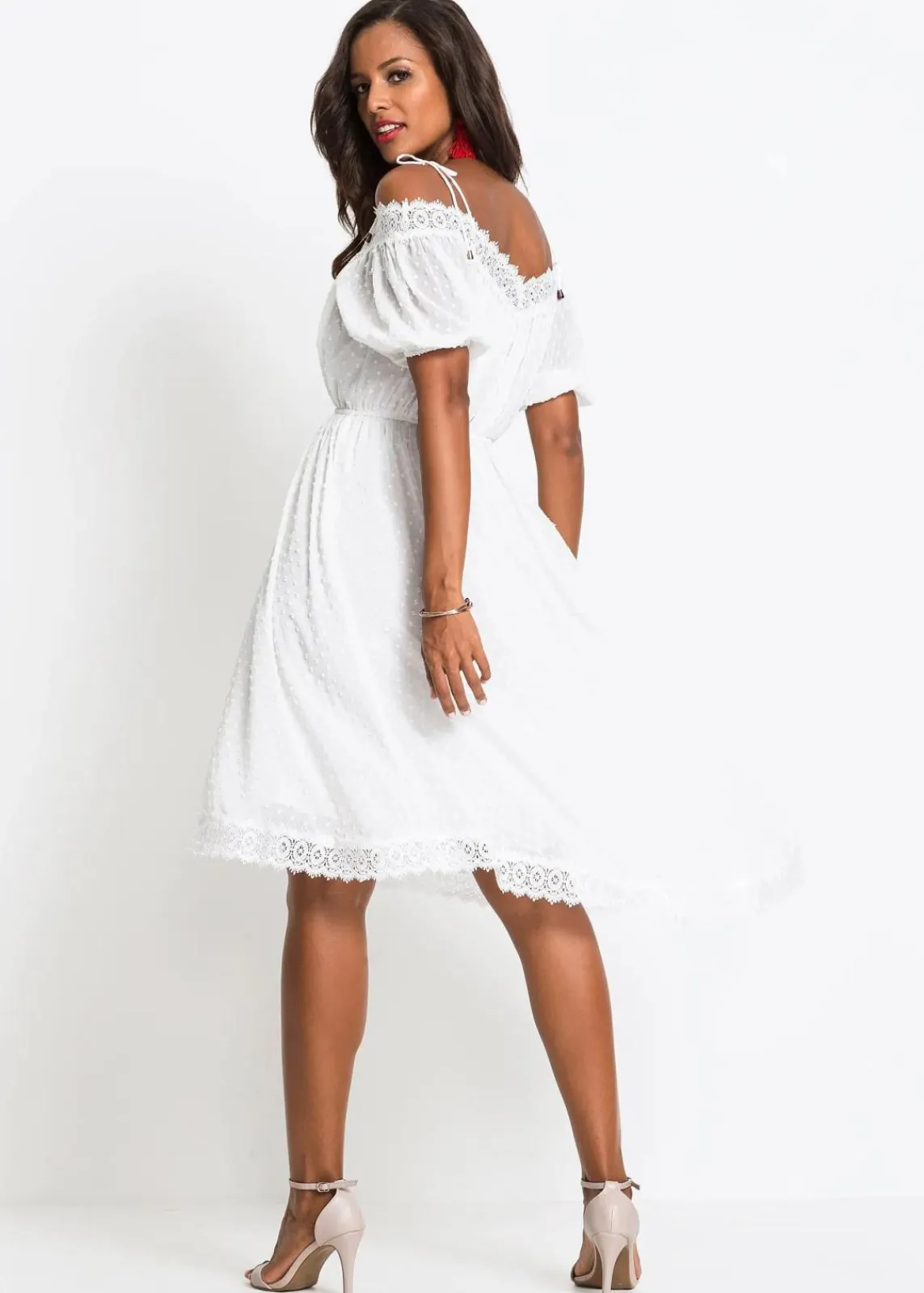 bonprix Kleider^Trägerkleid weiß