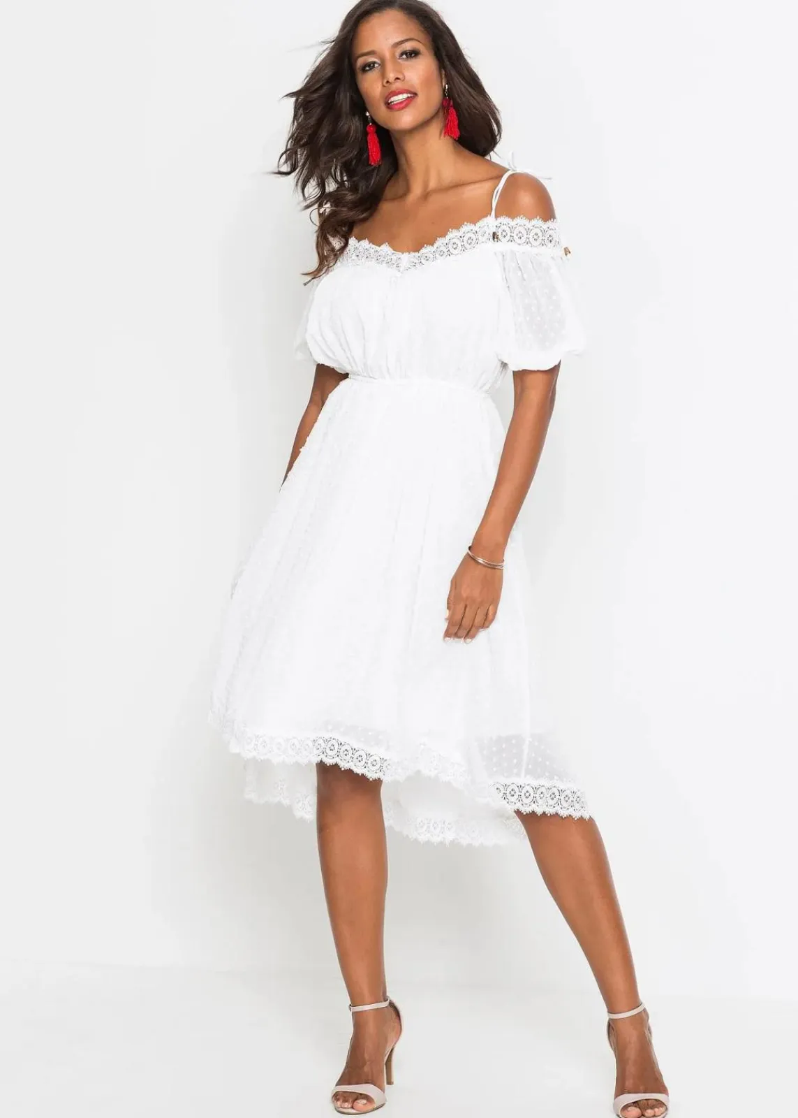 bonprix Kleider^Trägerkleid weiß