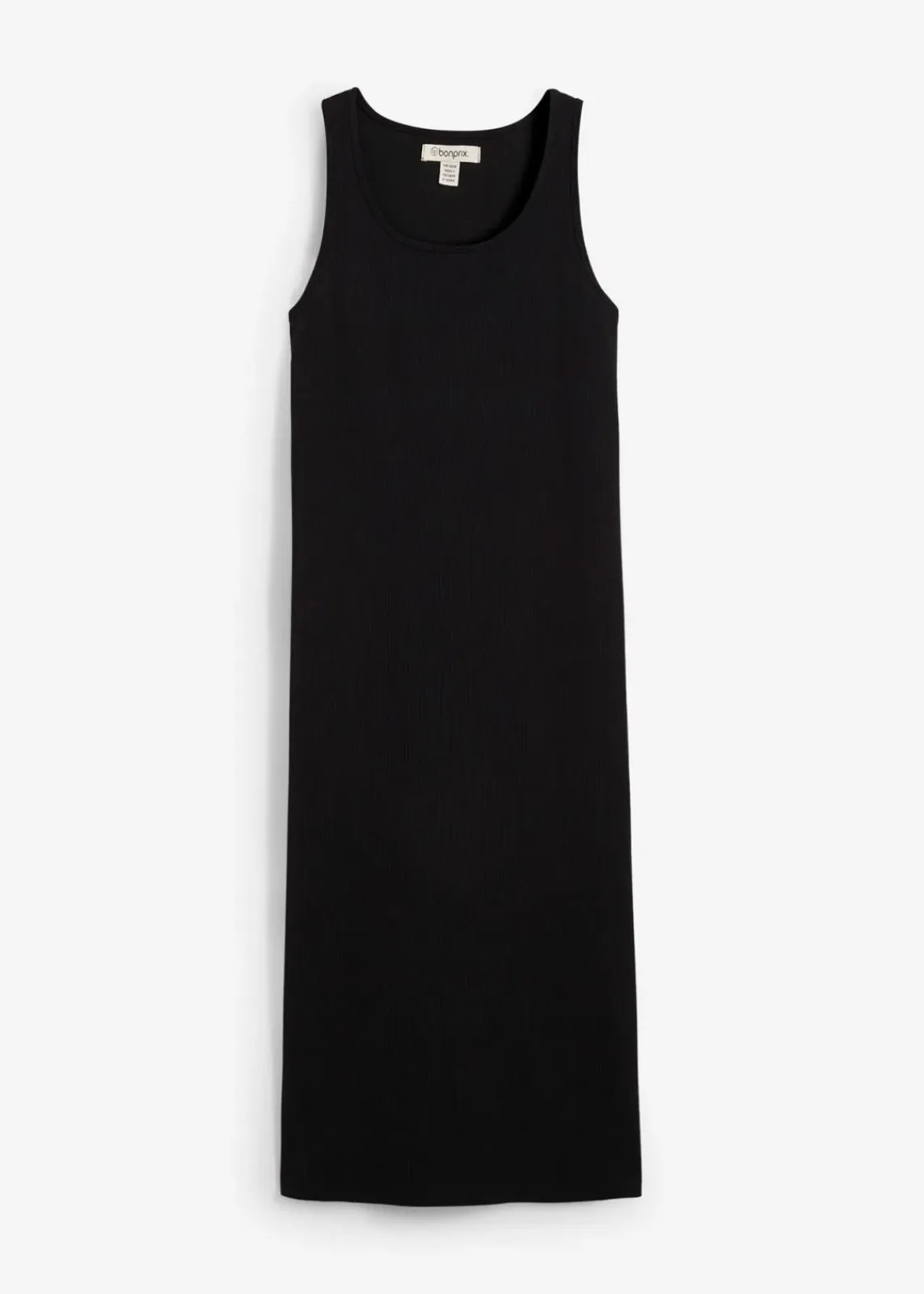 bonprix Bekleidung·Röcke|Basics^Trägerkleid aus Bio- Baumwoll-Stretch schwarz