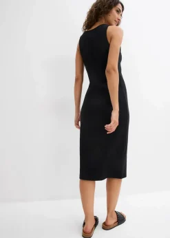 bonprix Bekleidung·Röcke|Basics^Trägerkleid aus Bio- Baumwoll-Stretch schwarz