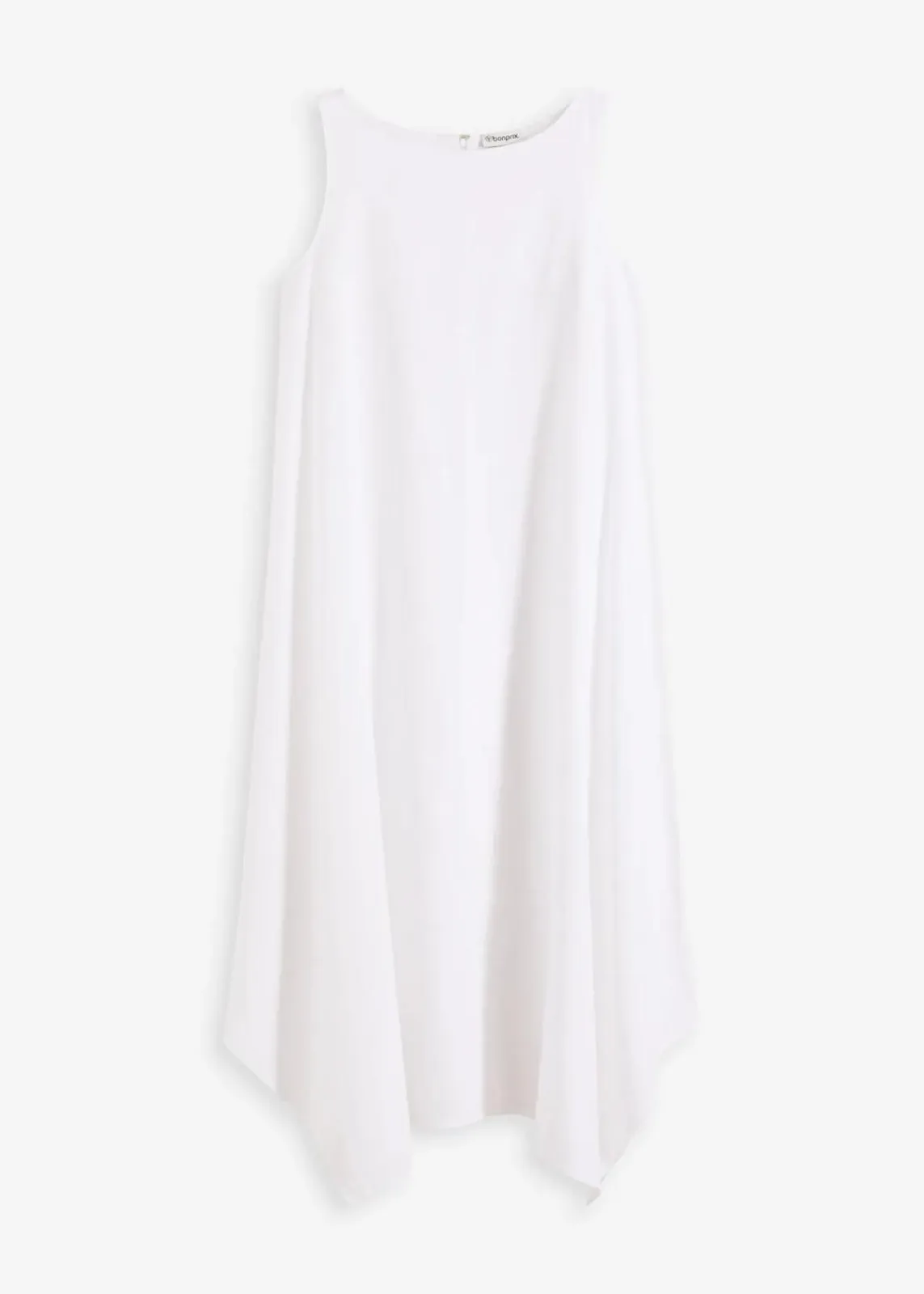 bonprix Kleider^Trägerkleid aus feinem Viskose-Mix weiß