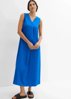 bonprix Bekleidung·Pullover & Strickjacken|Kleider^Trägerkleid aus fließender Viskose azurblau